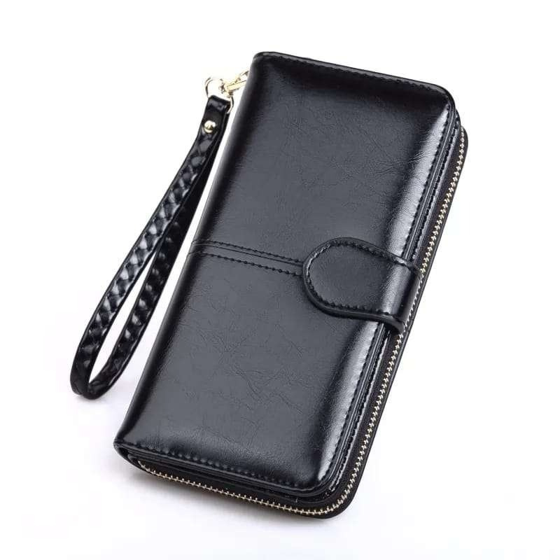 Black Leather Women's Wallet